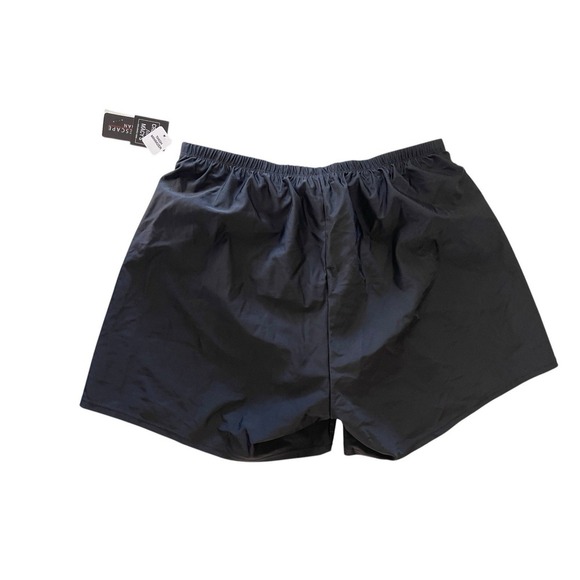 Island Escape Black Thigh Minimizer Swim Shorts Bottoms Plus Size 18W NWT $45 - Picture 2 of 4